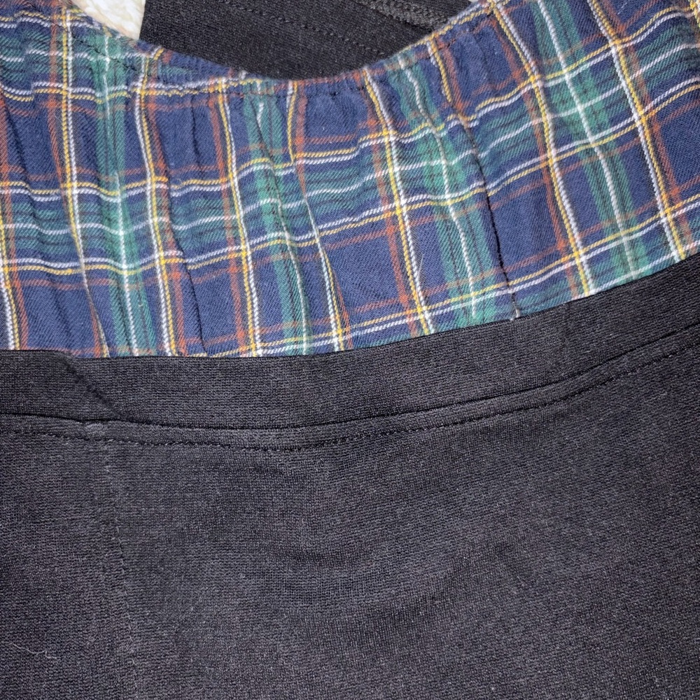 Plaid and Black Dress - Picture 3 of 4